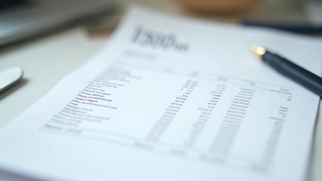 Papírová výplatní páska s zvýrazněnou hrubou mzdou v horní části